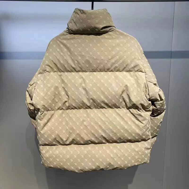 New Winter Fashion Brand Standing Collar Thick Down Jacket Men's Coat Casual Bread Jacket Men Jacket  Down Jacket Men