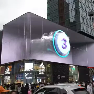 Фото Высококачественный гигантский 3D LED-экран для наружного применения, видимый без очков, с защитой IP65, полноцветная LED-панель P10 для крупномасштабных коммерческих объектов №5