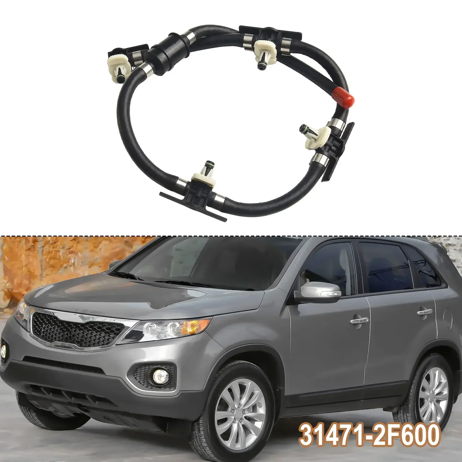 Надежный топливный шланг возврата для Kia Sorento Diesel 2 2009 2018 31471 2F001 2F600 Простая