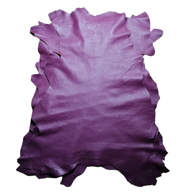 1/1 2 мм фиолетовая овчина. Кожа первого слоя. Ткань из натуральной кожи. Сделай Сам