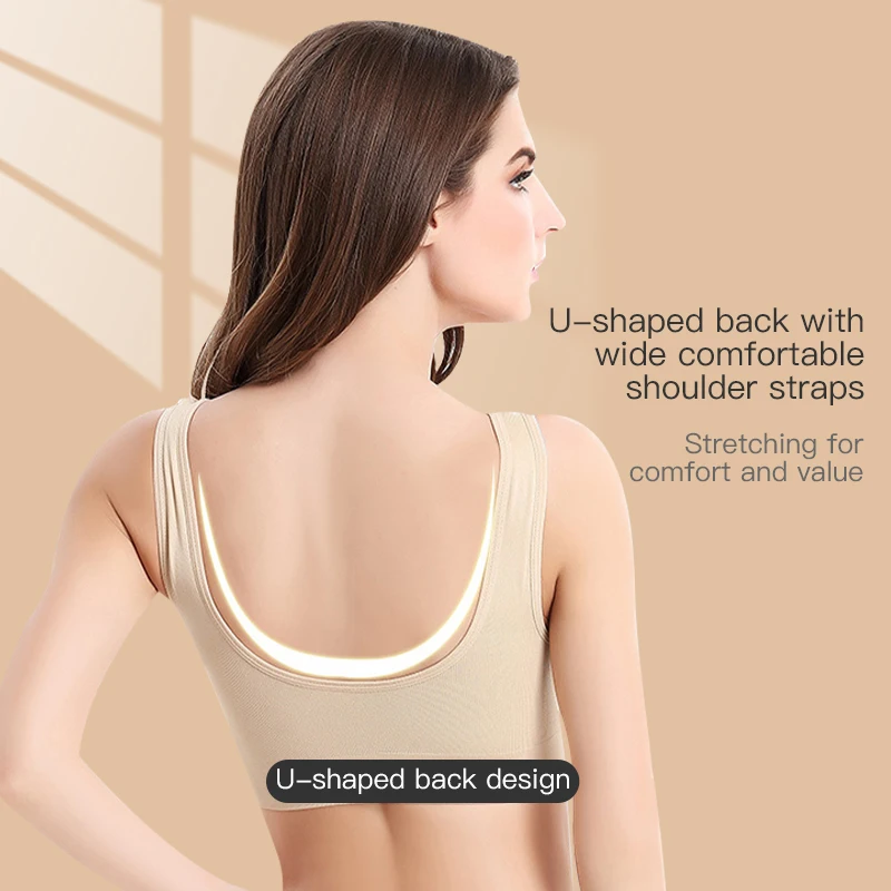 Women Bra Yoga Sports Underwear Push Up Outdoor Running Fitness Breathable Comfortable Bralette Vest Top |