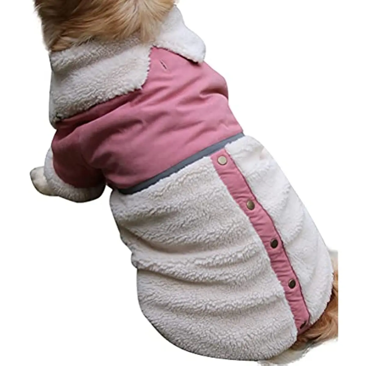 

vecomfy V-Collar Dog Coats for Small Dogs Fleece Lining Warm Puppy Jacket for Cold Winter