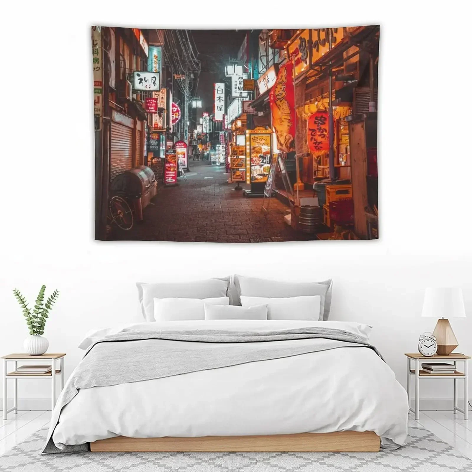 Тепло неоновых знаков Токи гобелен украшение дома украшения для спальни