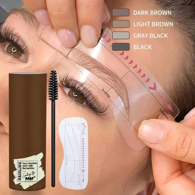 

Eyebrow Stamp Makeup One Step Eyebrows Shape Set Eyebrow Stick Hair Line Brow Stamp Tint Natural Eye Cosmetic Tool
