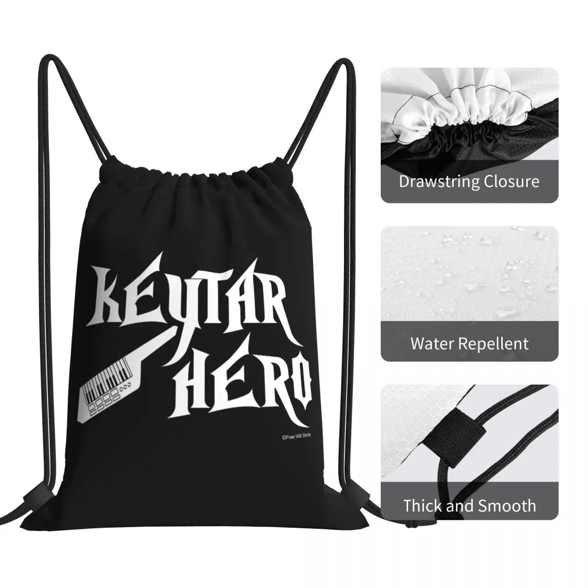 Сумка на шнурке Keytar с изображением героя клавиатуры пианино сумка для