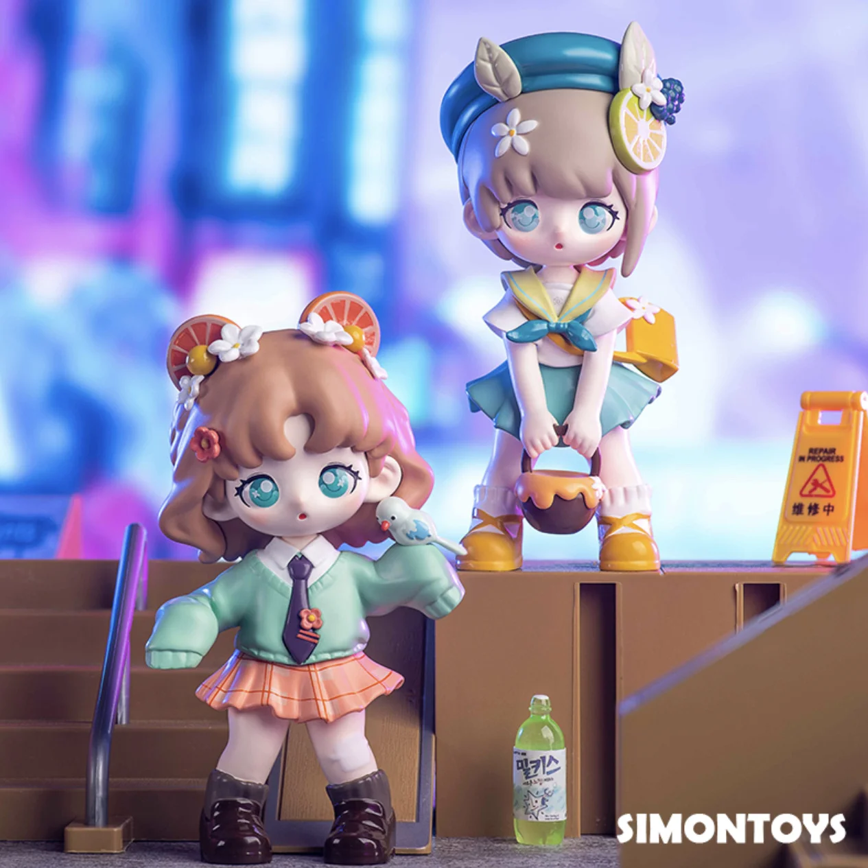 

Teennar School Wearing Series 8 Characters Blind Box Cute Standing Model Toy Mystery Box Room Ornament Birthday Gift For Child
