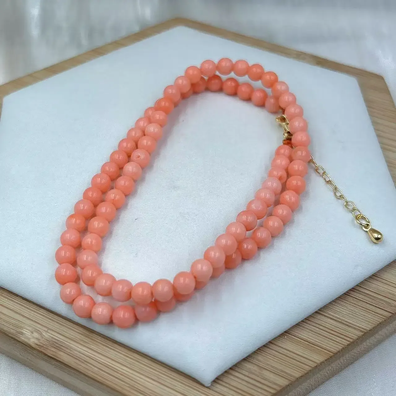 6 мм розовые винтажные ювелирные изделия из натурального морского бамбука