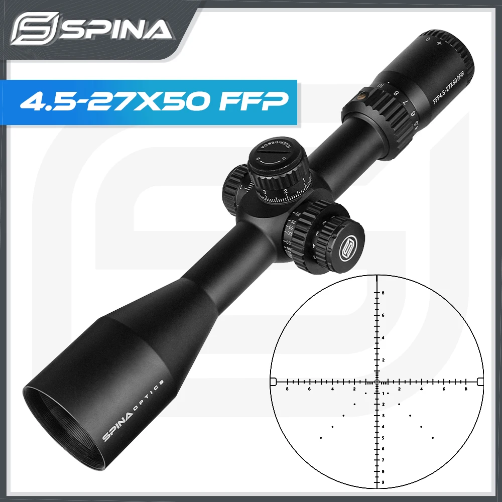 Spina HD 4 5-27x50 FFP охотничий прицел Luneta тактическая стеклянная гравированная сетка с