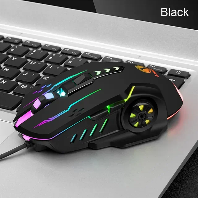 

USB Wired Gaming Mouse 6 Buttons Backlit E-sports Mice 6D Colorful LED Light Glowing Mouse For Laptop PC Computer Gamer