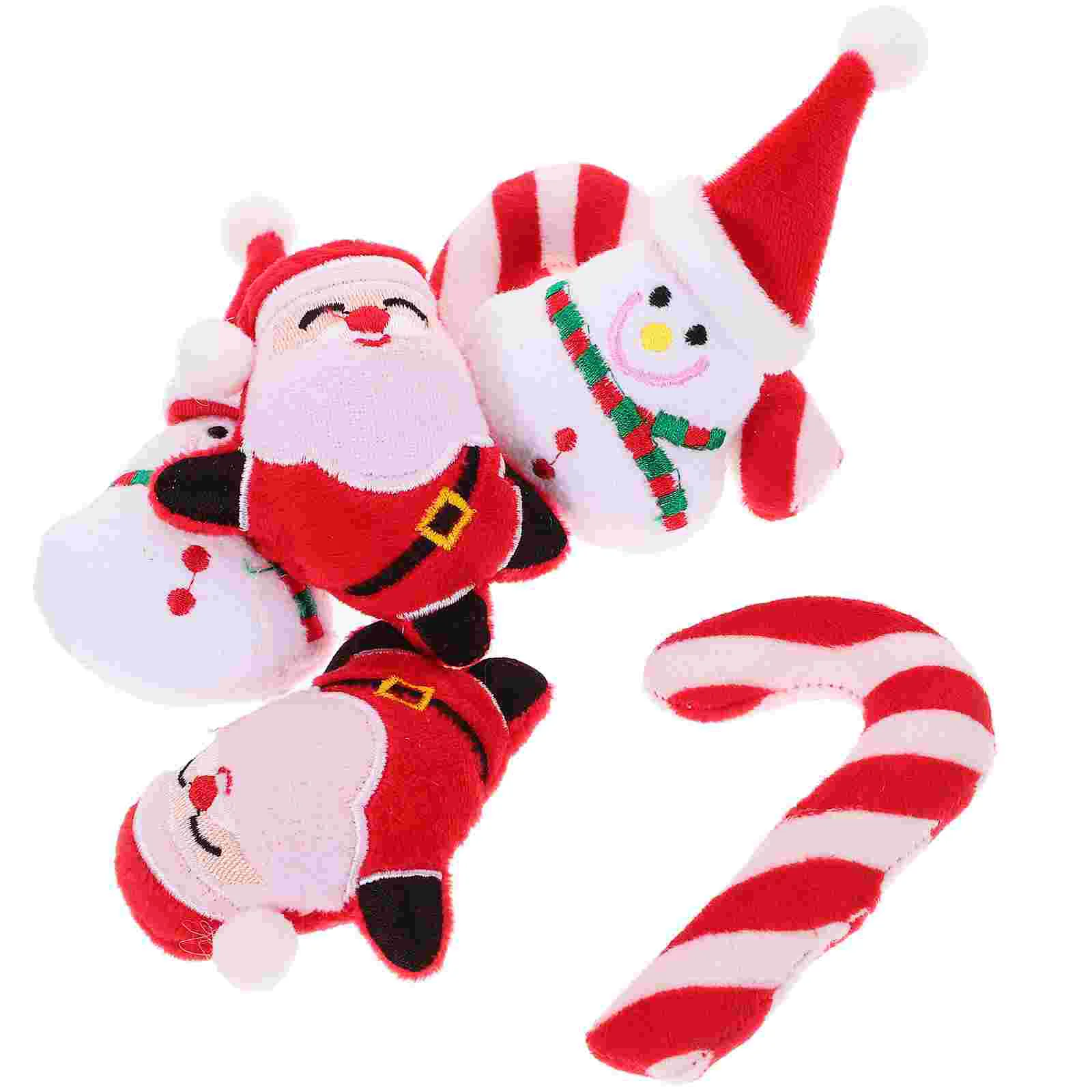 

6 Pcs Cat Plush Toy Christmas Catnip Cartoon Scratching Toys Indoor Cats Biting Interactive
