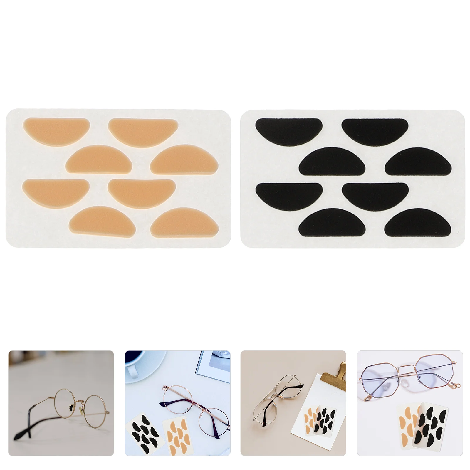 

40 Pairs Silicone Gel Eva Sponge Nose Pads Cushion Anti-skid Replace Glasses Accessories