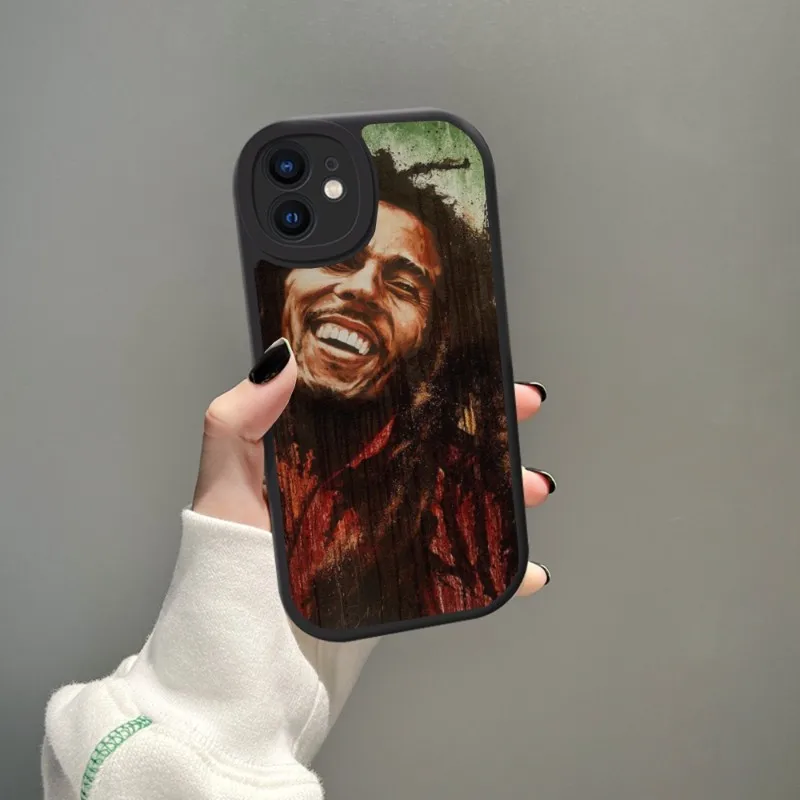 Чехол для телефона Боб Марли из овечьей кожи Iphone 14 Pro Max 11 13 12 Mini X Xr Xs 8 6 7 Puls Se