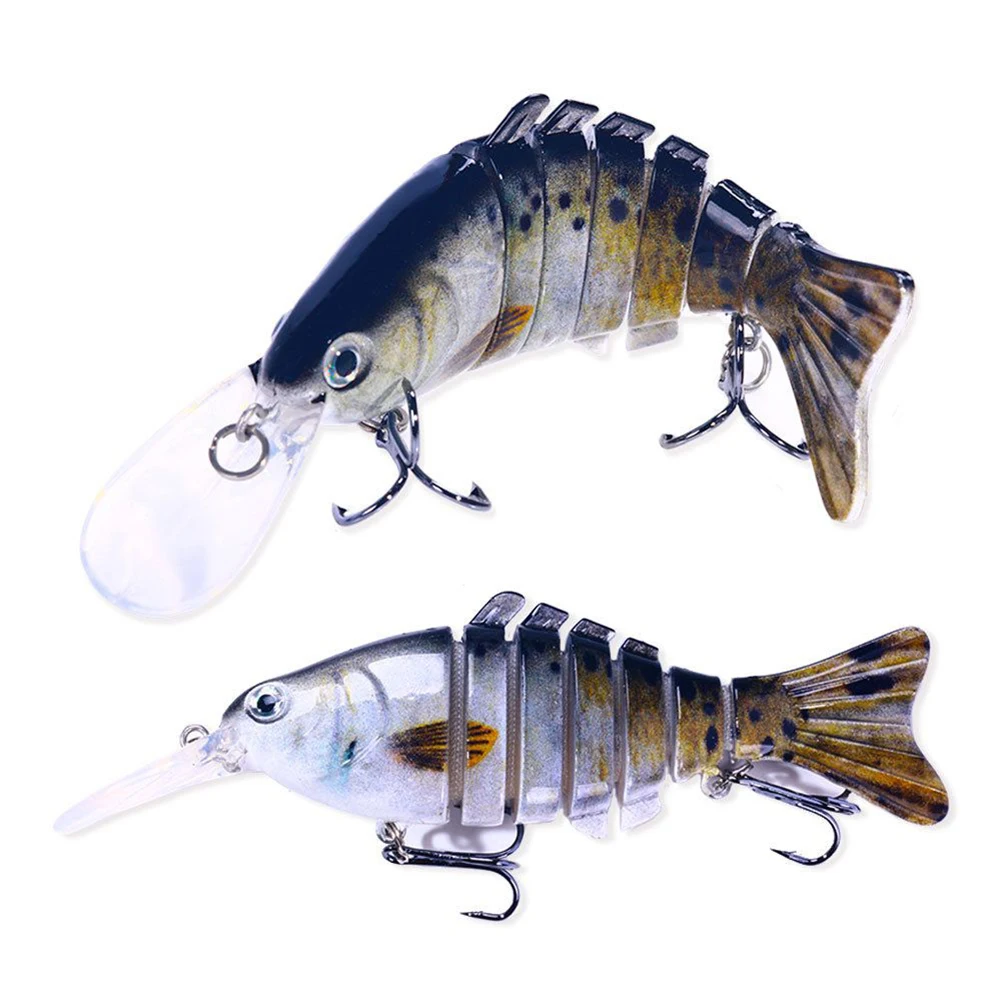 

1PCS Jointed Multi Sections Fishing Lure 10cm 15.5g Wobbler Crankbait Artificial Hard Bait Swimbait Trolling Carp Fishing Tackle