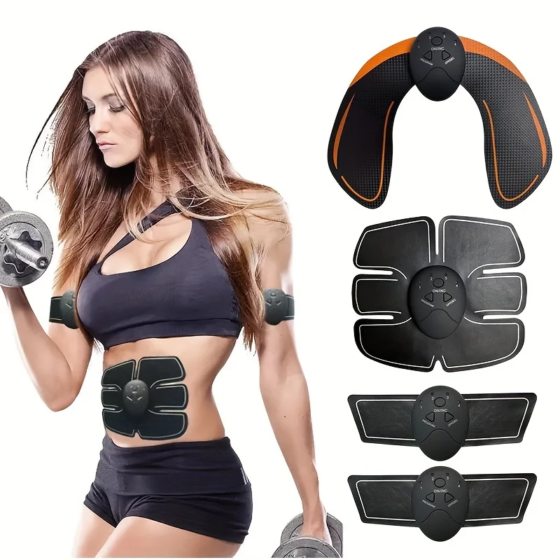 

Hip Muscle Stimulator Fitness Lifting Buttock Abdominal Arms Legs Trainer Weight Loss Body Slimming Massage With Gel Pads