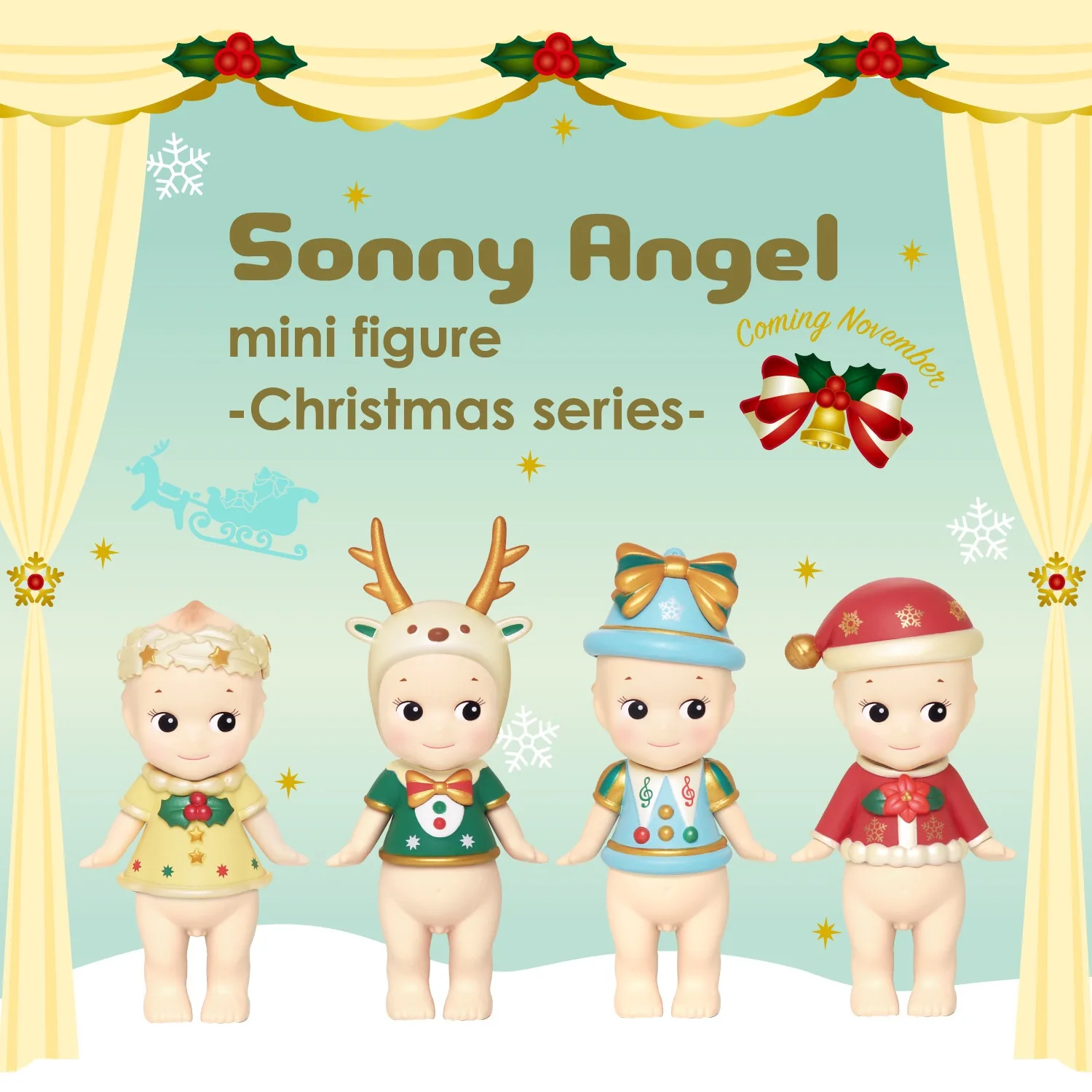 

Sonny Angel Blind Box Рождественская серия 2018 мини-фигурки Угадай сумку атмосферное Украшение Детские кавайные игрушки подарки