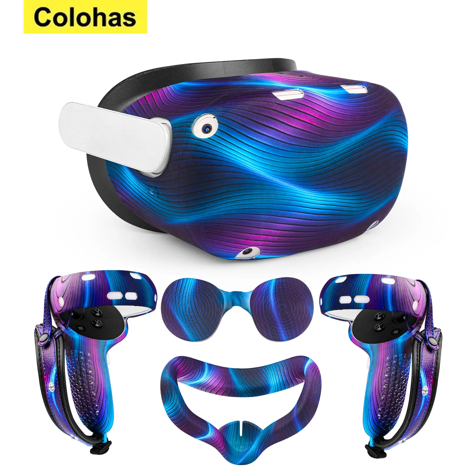 

For Oculus Quest 2 Glasses Controller Protective Cover Case VR Headset Face Mask Cover Eye Pad For Oculus Quest 2 VR Accessories