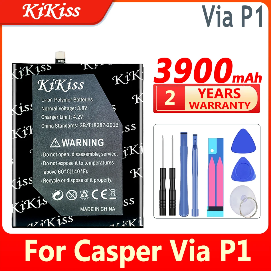 

3900mAh KiKiss 100% New Battery For Casper Via P1 Mobile Phone Batteries