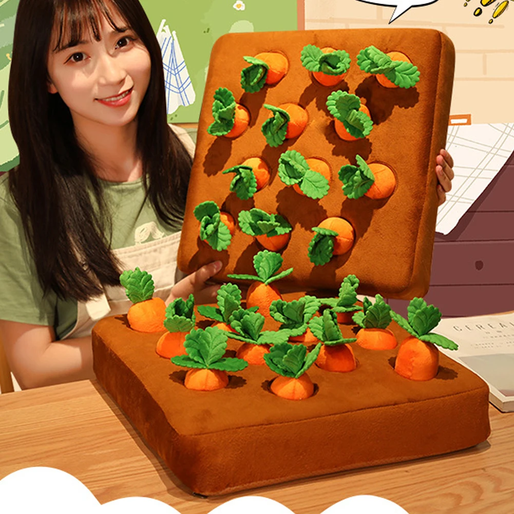 

Нескользящая Мягкая игрушка для моркови, тренировочная кормушка для домашних животных, легкий подарок, агрессивный жеватель, мягкий плюш д...