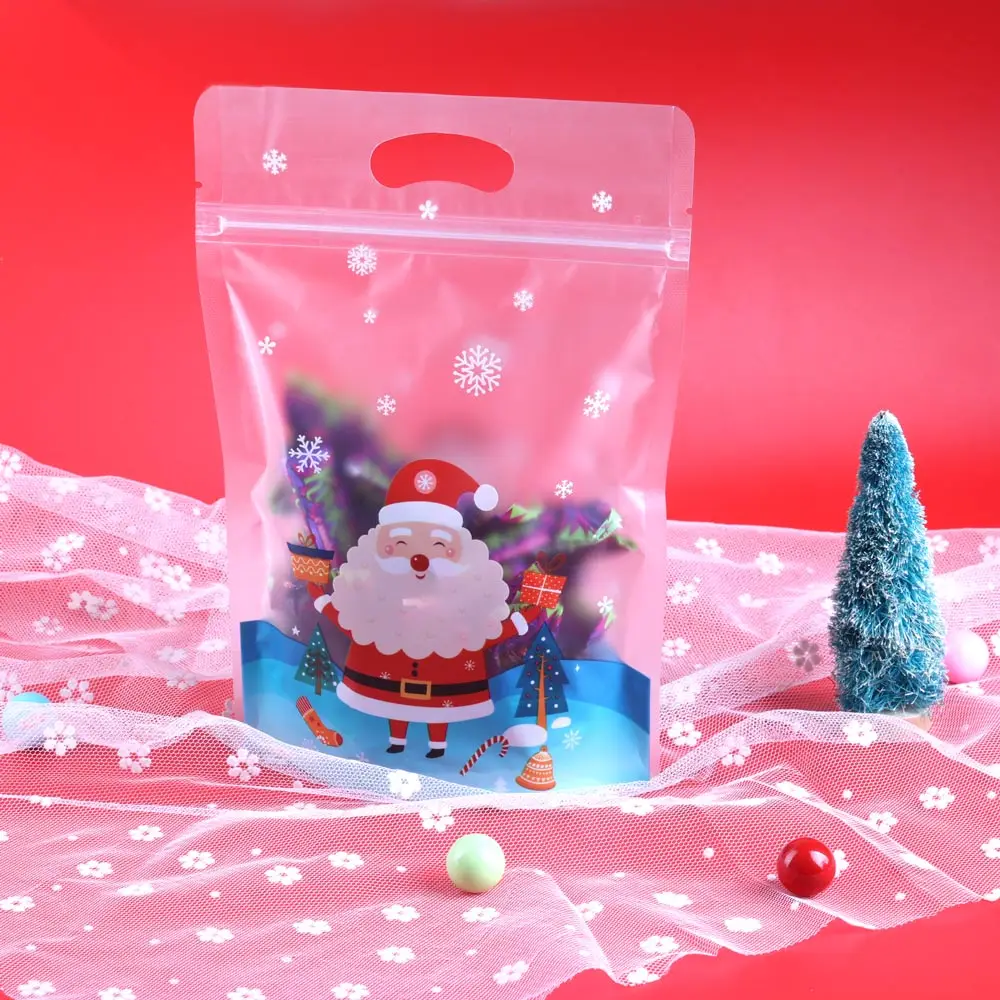 

Рождественские прозрачные пакеты для подарков