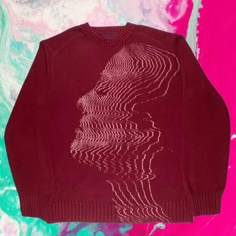 Свитер В Стиле Ретро Для Мужчин И Женщин Свободный Уличный Топ С Длинными