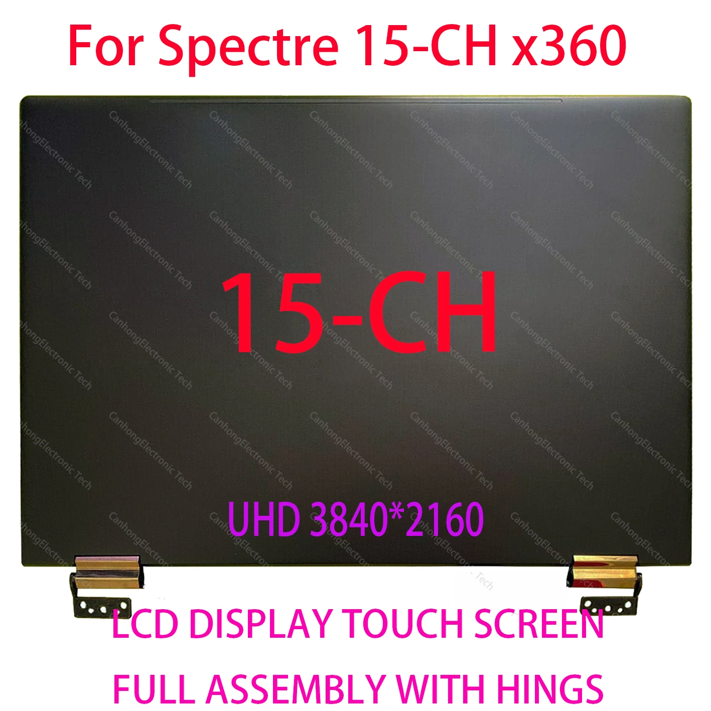 

For HP Spectre x360 15 15-CH 15-ch020nd 15-ch007tx 15.6" UHD 4K Laptop Touch Screen Replacement Complete LCD Display Assembly