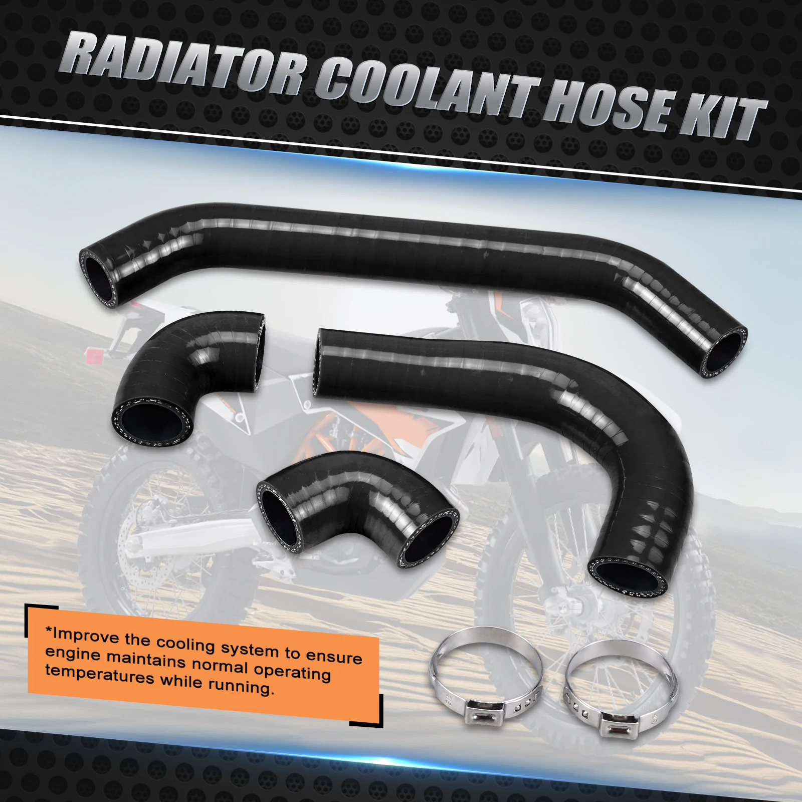 NICECNC комплект силиконовых шлангов радиатора для GasGas EC300 EX300 MC250 EC EX MC 250 300 KTM EXC XCW