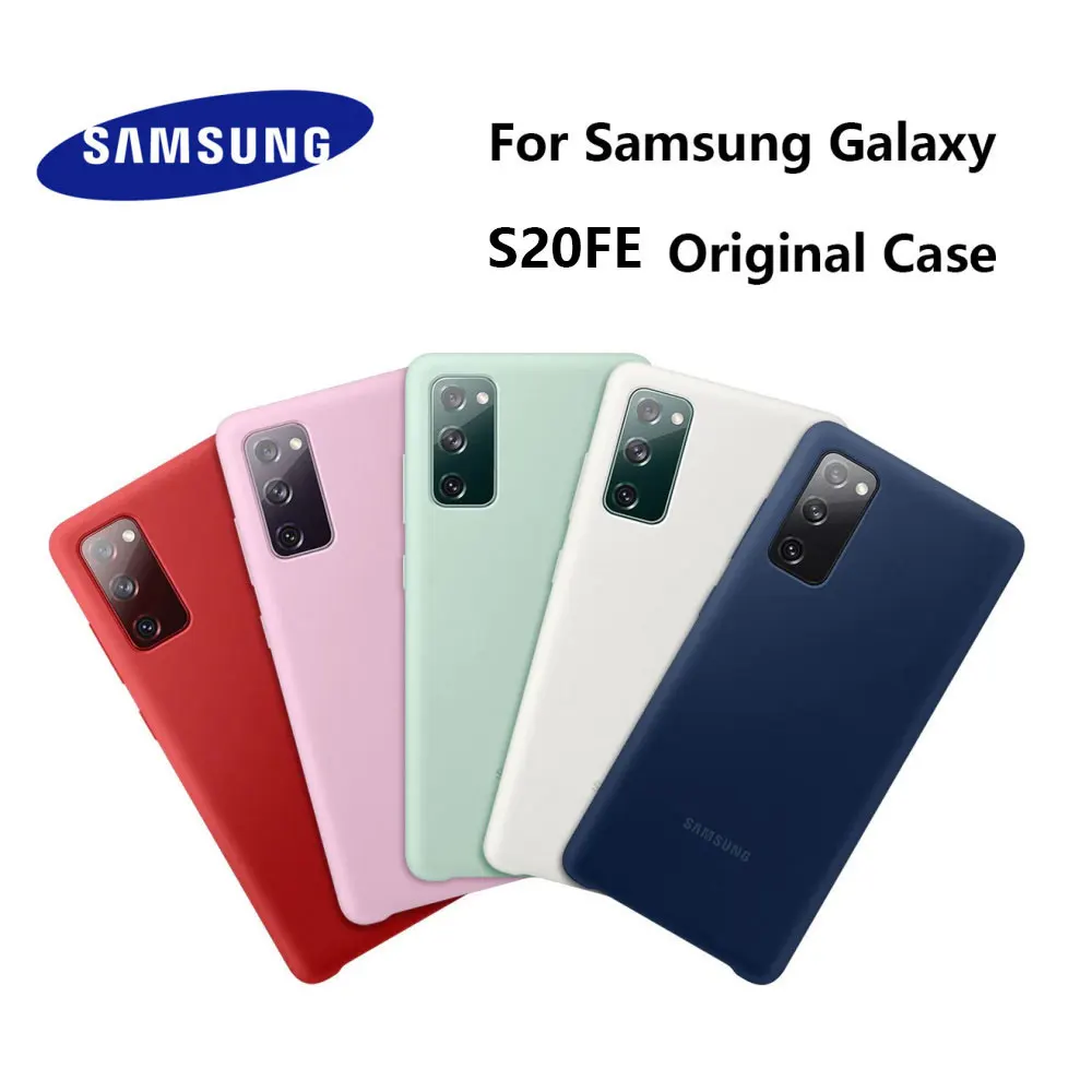 

Original Samsung Galaxy S20 FE Case High Quality Soft Silicone Cover Samsung Galaxy S20FE Protector Shell & Box