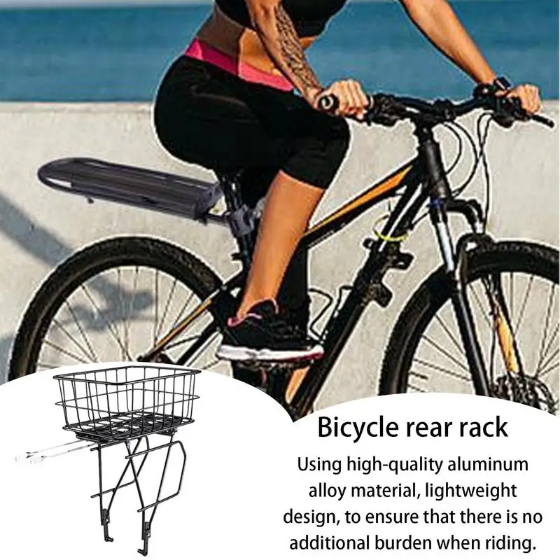 Велосипедные багажники Алюминиевый регулируемый задний грузовой багажник