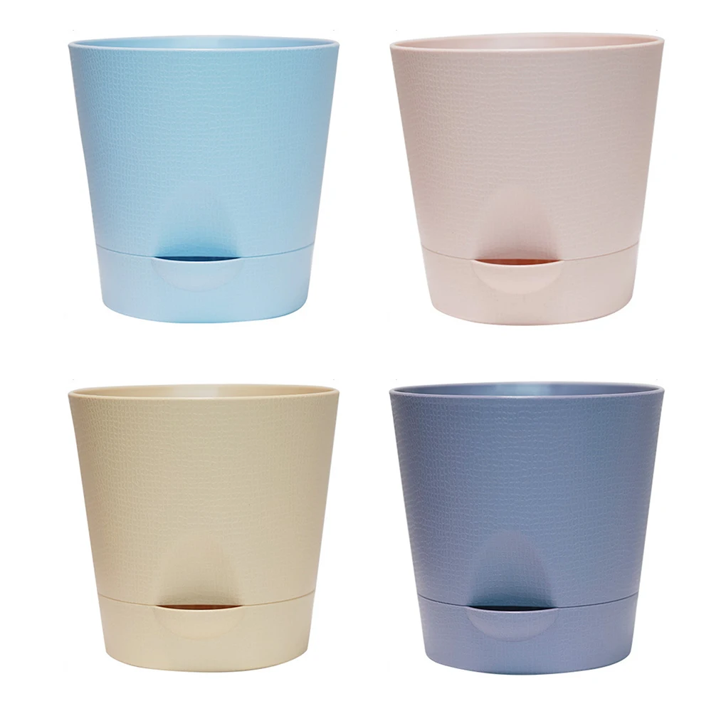 

Пластиковый цветочный горшок для растений с корнями