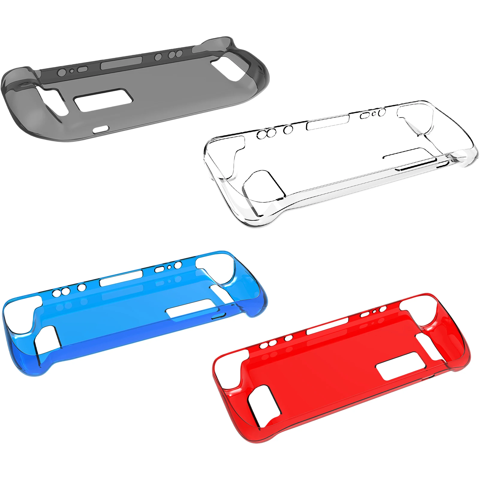 

TPU Protective Protective Cases Cover For Case Steamdeck Game Console TPU Shell Cover Transparent Black Red Blue