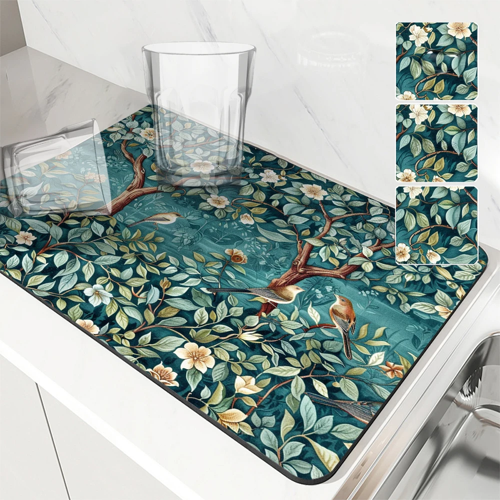 Кухонный впитывающий коврик William Morris