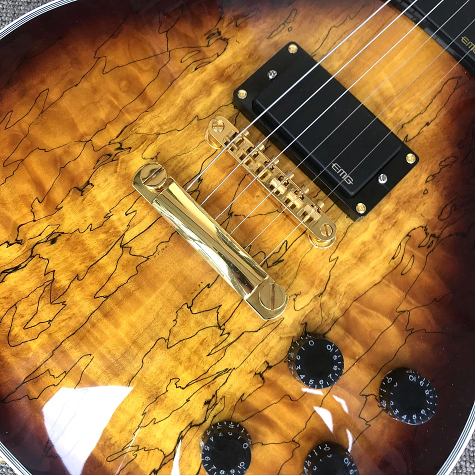 

LP Custom Store Custom Electric Guitar, Rosewood Fingerboard, Decaying Wood Guitar, Made in China, Free Shipping