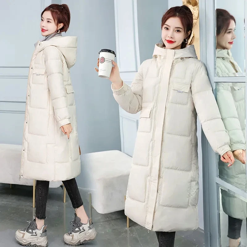 Зимнее женское пальто в европейском и американском спортивном стиле 2022 модное