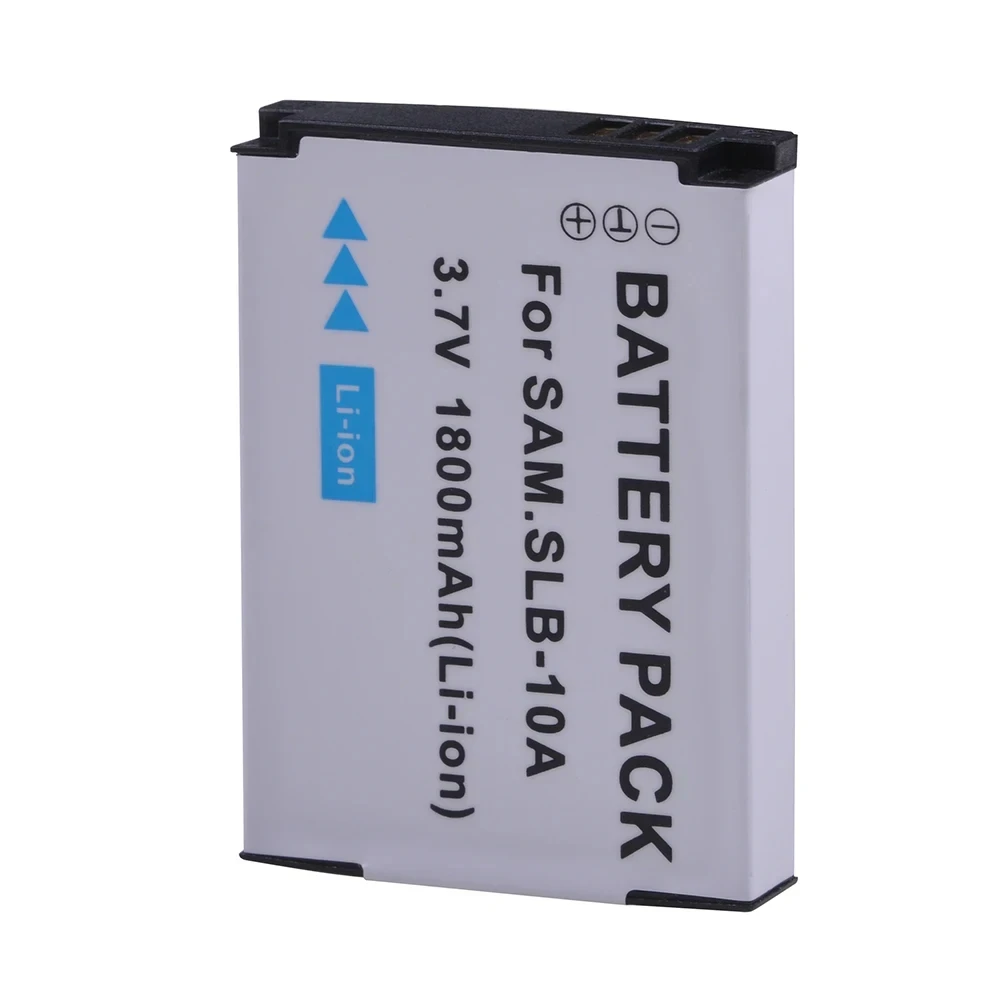 Аккумулятор SLB-10A SLB 10A для Samsung ES55 EX2 WB150F WB350F WB500 WB550 WB800F WB1100F WB2100 HMX-U100 HMX-U100UN |