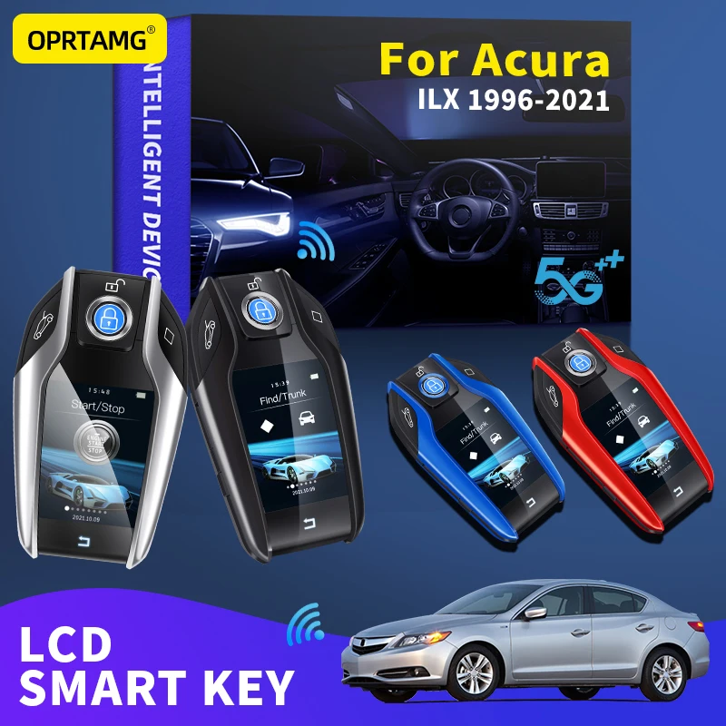 

OPRTAMG For Acura ILX Keyles Entry Remote Car Key Modified Smart LCD 1996 1997 1998 1999 2000 2002 2003 2004 2005 2010 2021