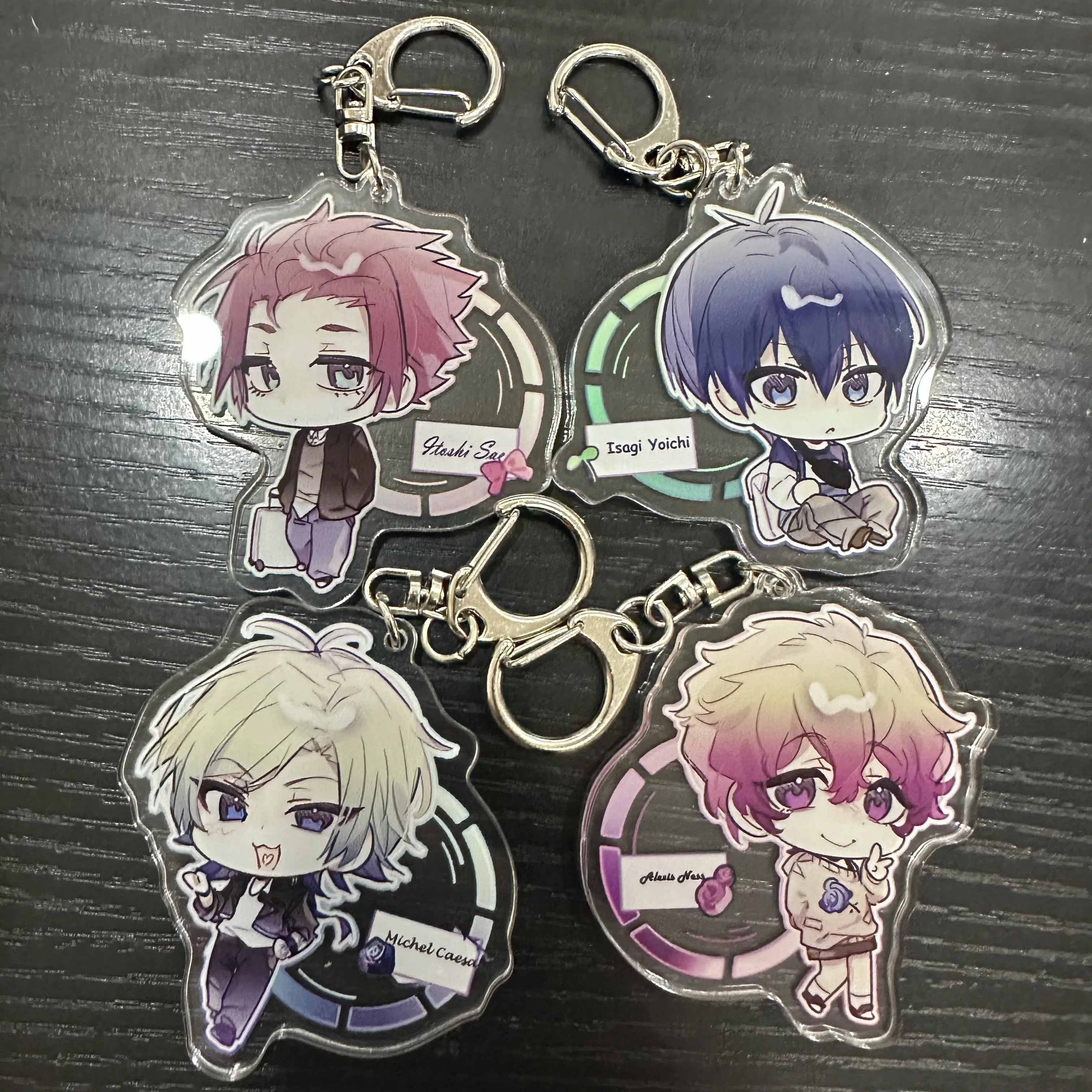 Акриловые брелки с аниме принтом 6 см