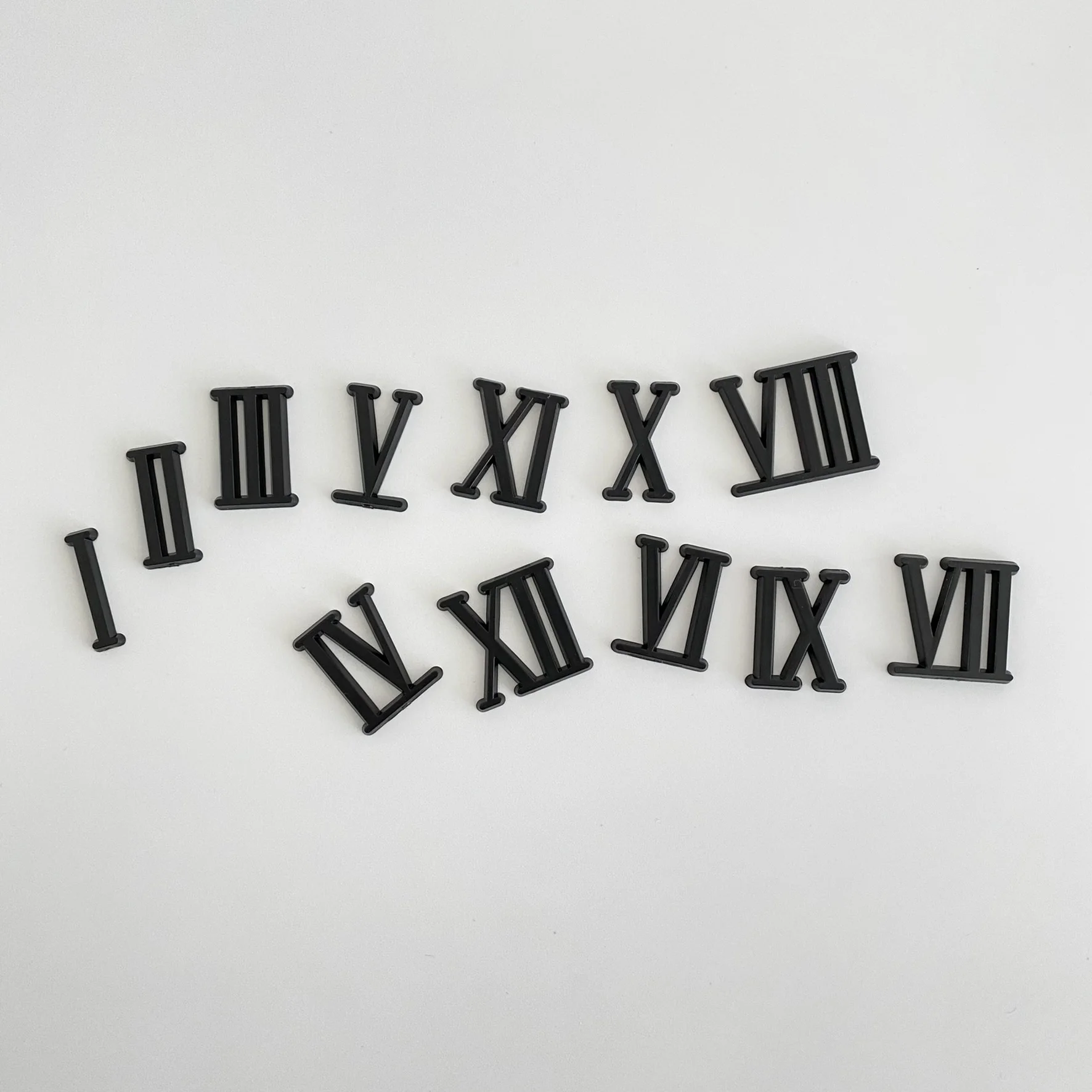 20Sets 2CM BLACK Roman Numerals for DIY Quartz Clock Movement Mechanism Repair Accessories | Дом и сад