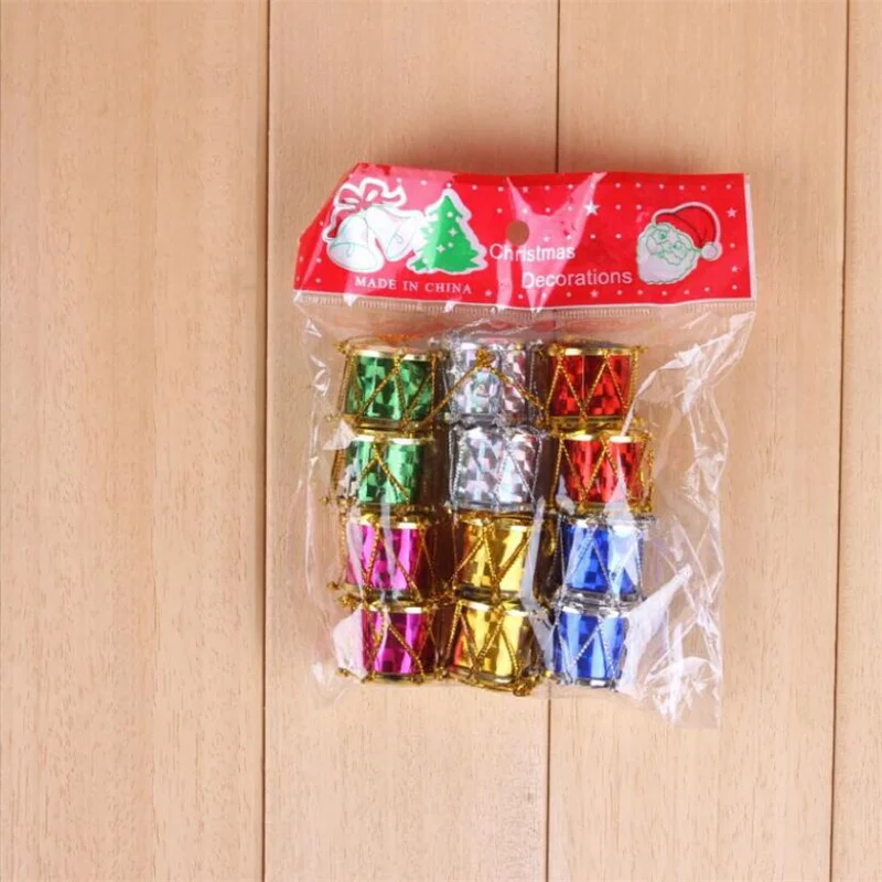 

12 шт., елочные барабанные украшения, HANDANWEIRAN