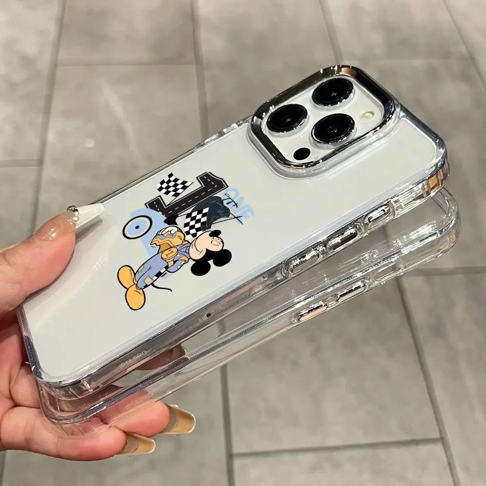 Фото Противоударный прозрачный чехол One Fast M-Mickey HD для iPhone 17 Air, 16, 15, 14 Plus, 13, 12, 11 Pro Max, 16e №2