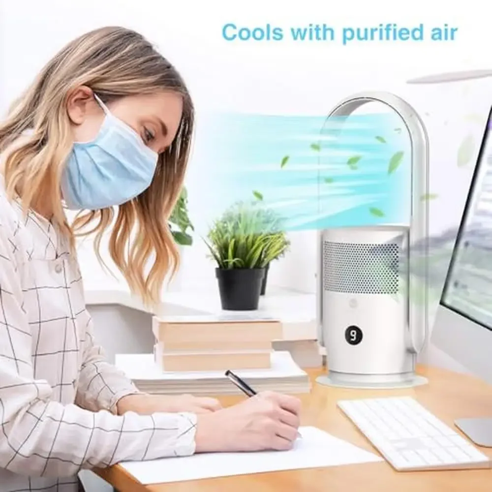 Беслопастной очиститель воздуха башенный вентилятор с HEPA-фильтром