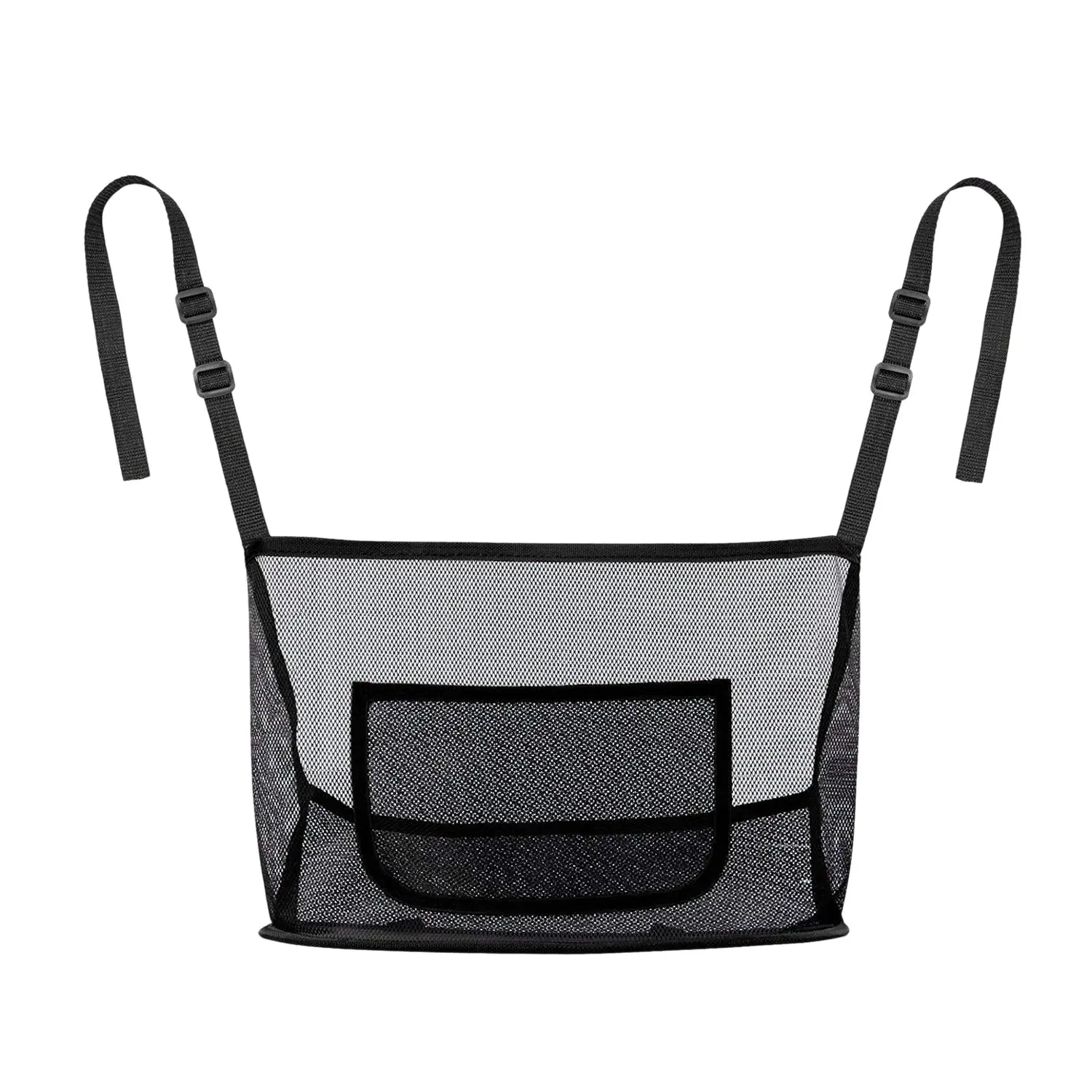 

Сетчатый Карманный держатель для сумки между сиденьями, сетчатый органайзер для заднего сиденья автомобиля, сетчатый чехол для хранения водителя, черный