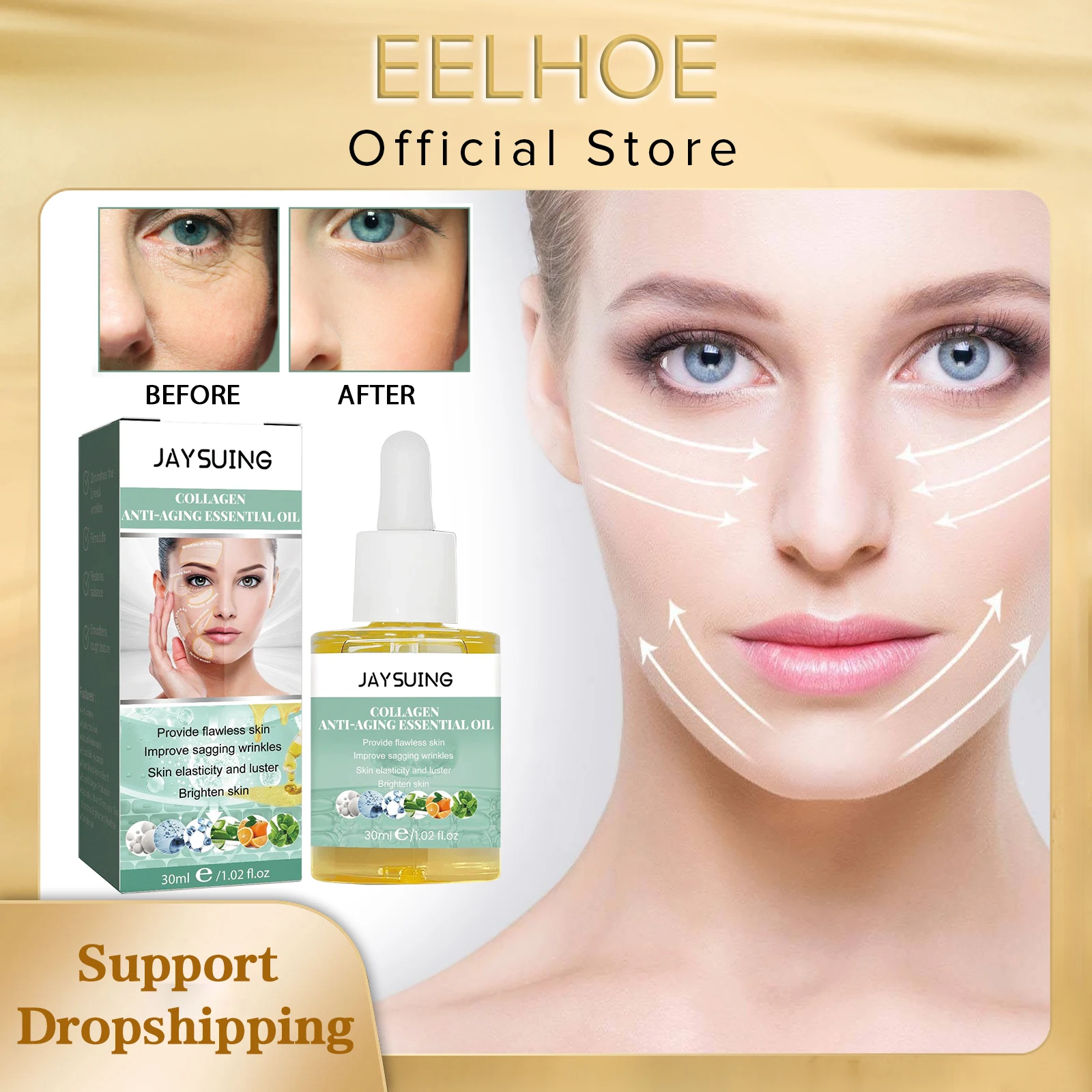 

Collagen Anti Wrinkle Serum Remove Dark Circles Improve Dullness Fade Spot Anti-aging Moisturizing Essence Brightening Skin Care