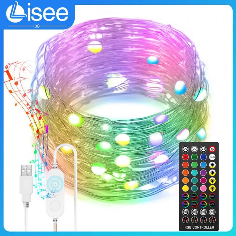 

Timing Function 10m Colorful Light String Smart Light Infrared Waterproof Light String Smart Home Rgb 40 Key Remote Control