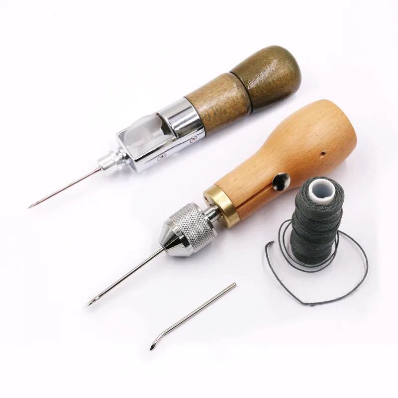 

DIY Hand Sewing Machine Waxed Thread for Leather Leather Sewing Tool Leather Craft Edge Stitching Belt Strips Shoemaker Tools