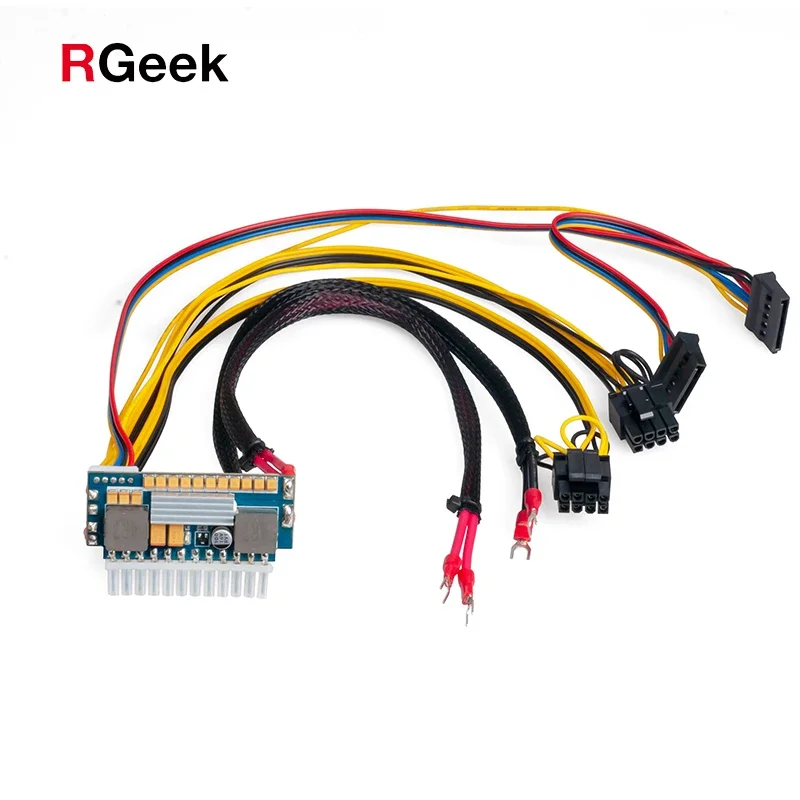 Фото Блок питания RGeek DC 12V 450W 24PIN ITX ATX PICO PSU для мини-ПК, поддерживает видеокарты №1
