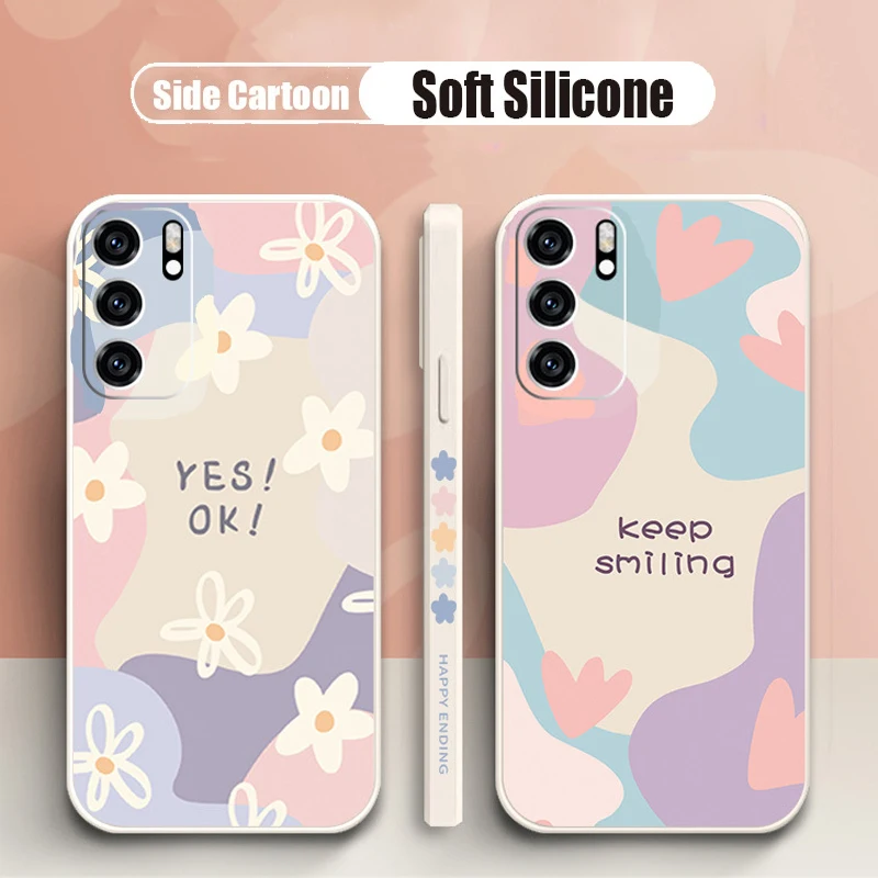 

Flowers Painting Silicone Case for Samsung A13 A23 A53 A73 A52s 5G A52 A32 A72 Cover For Galaxy S22 Ultra S21 FE S20 Plus Bumper