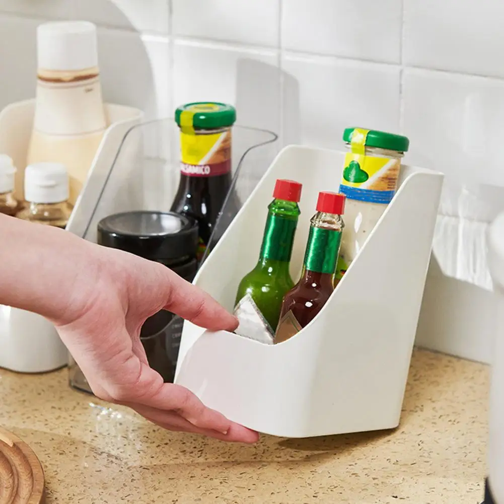 

Storage box, desktop debris, refrigerator, vegetable storage box, slanted opening, household kitchen seasoning sorting box