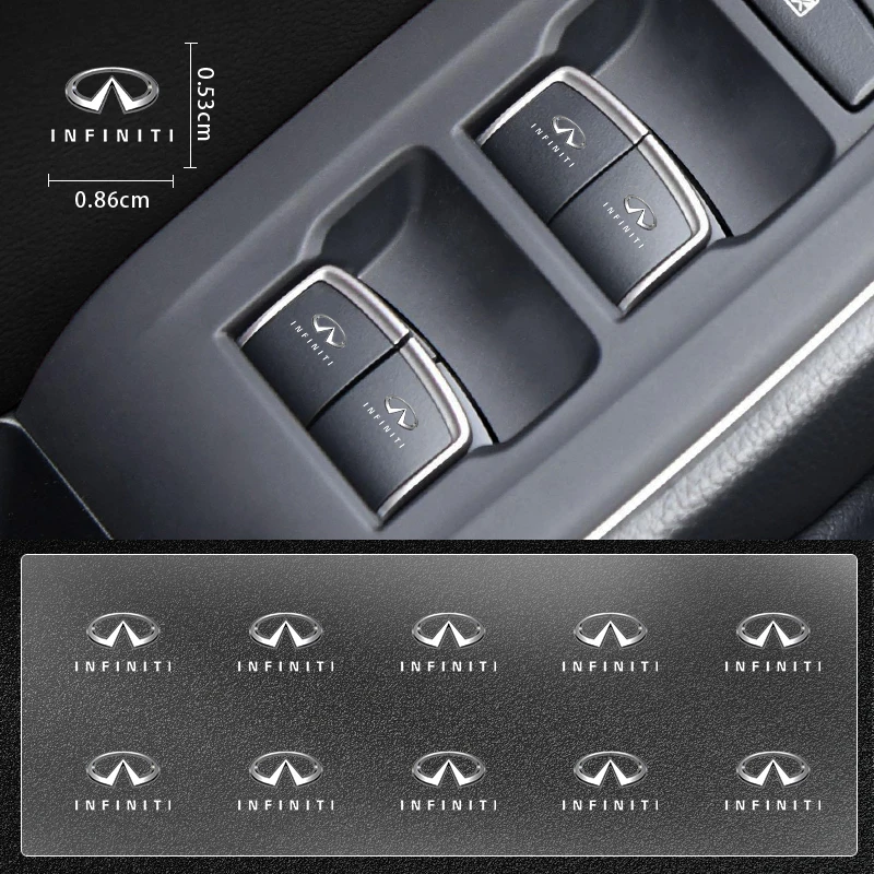 

Автомобильная наклейка для кнопки подъема стекла для Infiniti FX35 Q50 Q30 ESQ QX50 QX60 QX70 JX35 G35 G37 EX3 M37 автомобильные товары