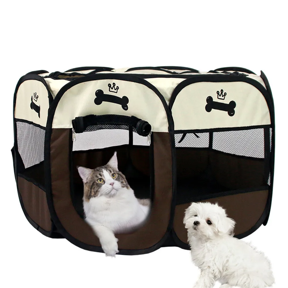 

Переносная складная палатка для домашних животных, забор для питомцев, дорожная клетка для кошек и собак, комнатный манеж, товары для улицы