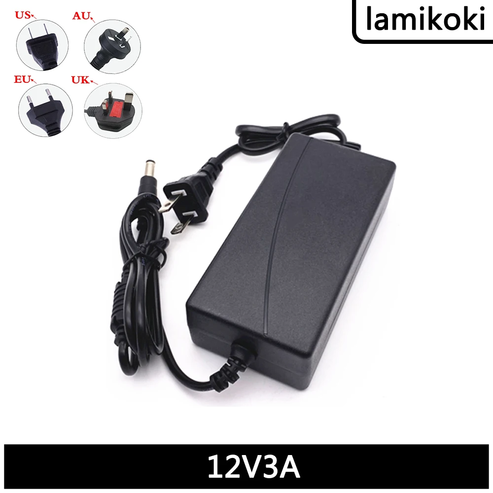 

12V 3A Power Adapter 110V 220V AC To 12V3A Power Charger DC 12V Line
